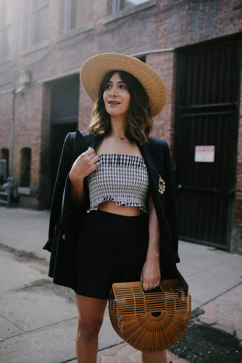 Zara Gingham Two Piece Top and Skirt - Gingham for Spring