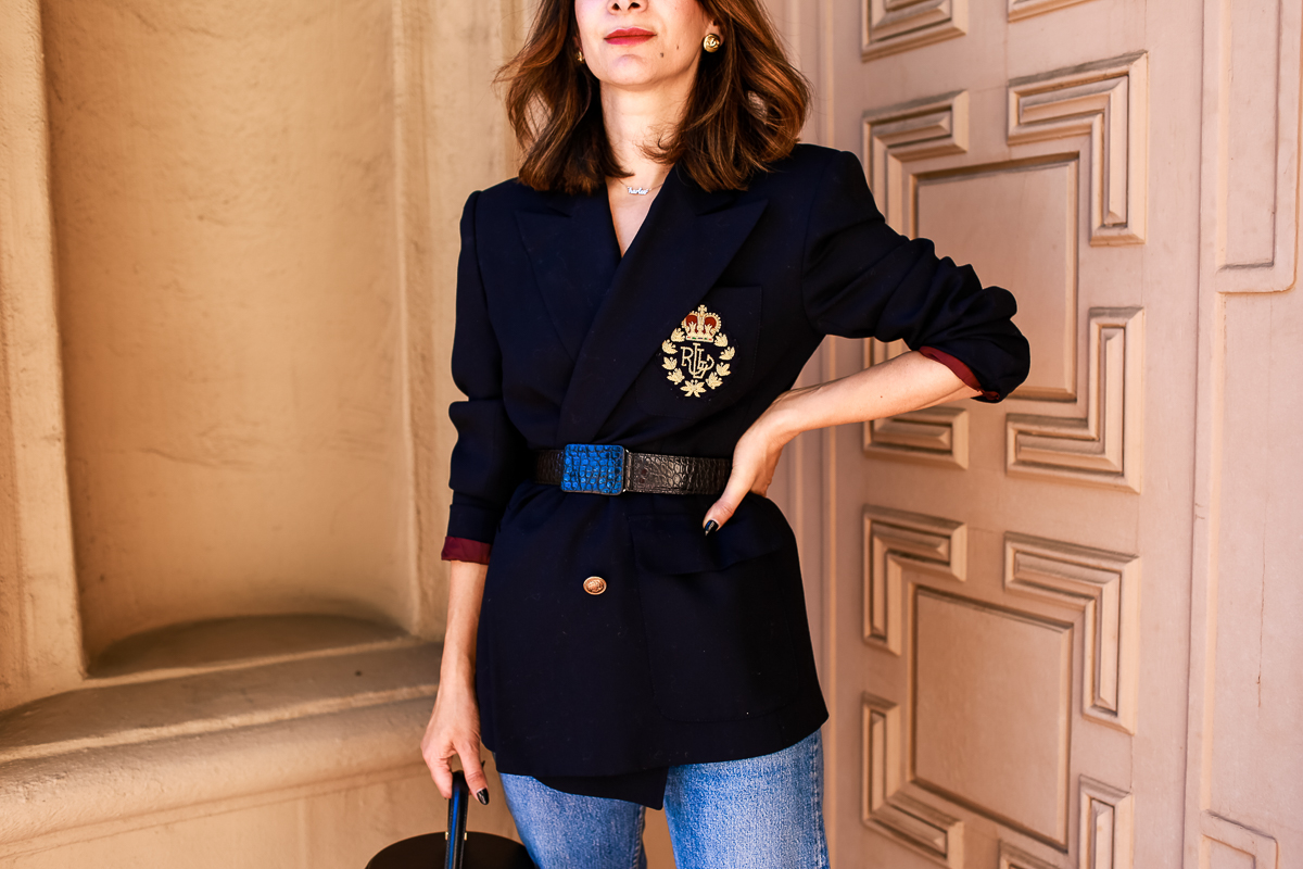 How to Style the Vintage Ralph Lauren Crest Blazer Buying Guide Outfit Ideas